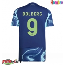 Camiseta Ajax Kasper Dolberg #9 Visitante Equipación 2025-26 manga corta